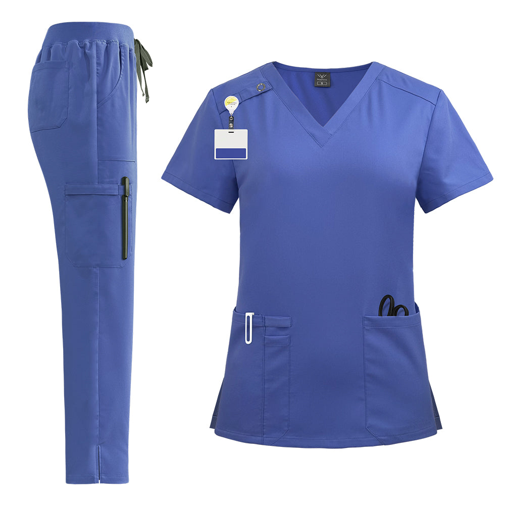 Women’s Medical Scrub Set – Blue