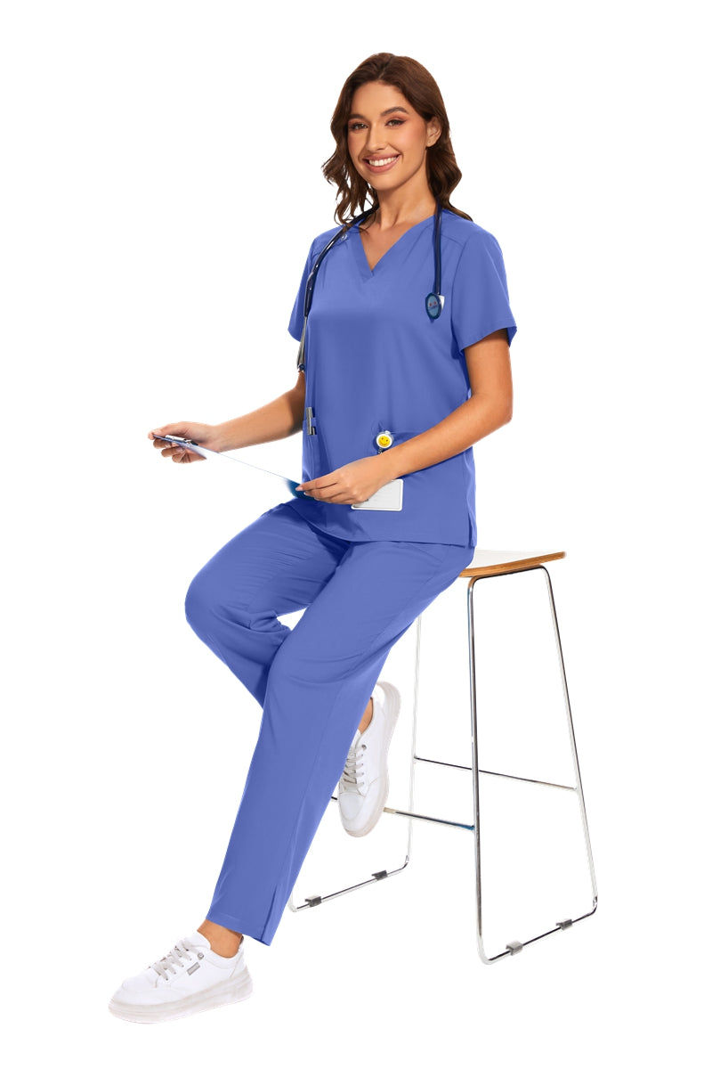 Women’s Medical Scrub Set – Blue