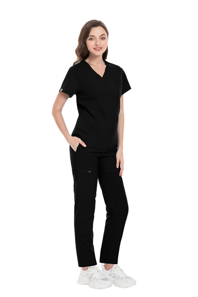 Women’s Medical Scrub Set – Black