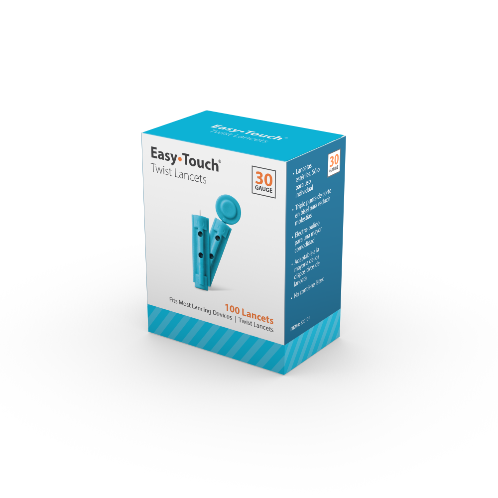 EasyTouch Twist Lancets 30g Twist Lancet Blue