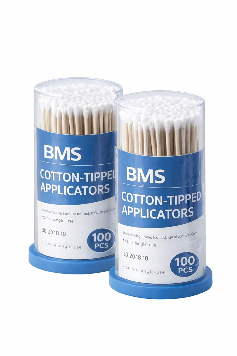 Cotton-Tipped Applicators – 6″ (1,000 pcs)