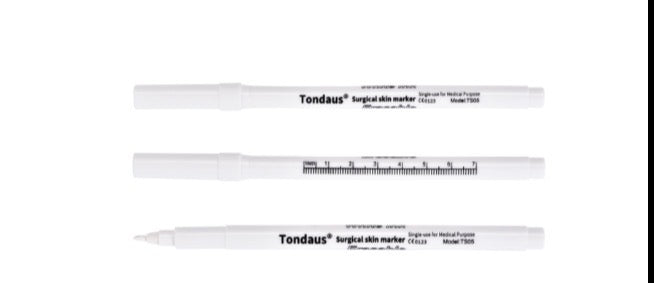 Skin Marker with Ruler Securline Gentian Violet Ink Sterile Full Size Tapered Tip ( Box of 10)