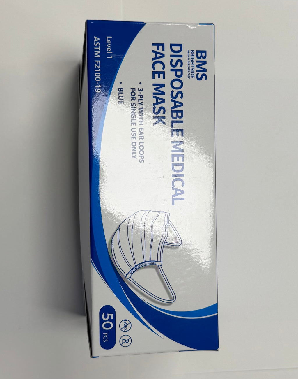 Ear Loop Face Mask Blue (3-Ply) — Box of 50