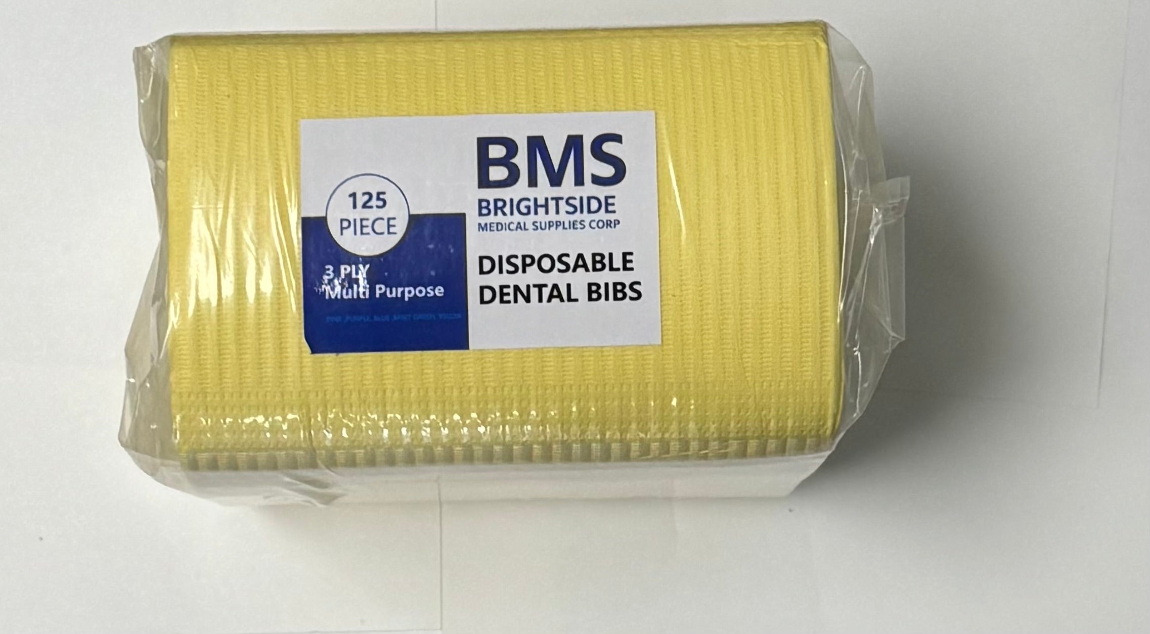 Patient Bibs 13″ × 18″ – 3-Ply Disposable (Case of 500)