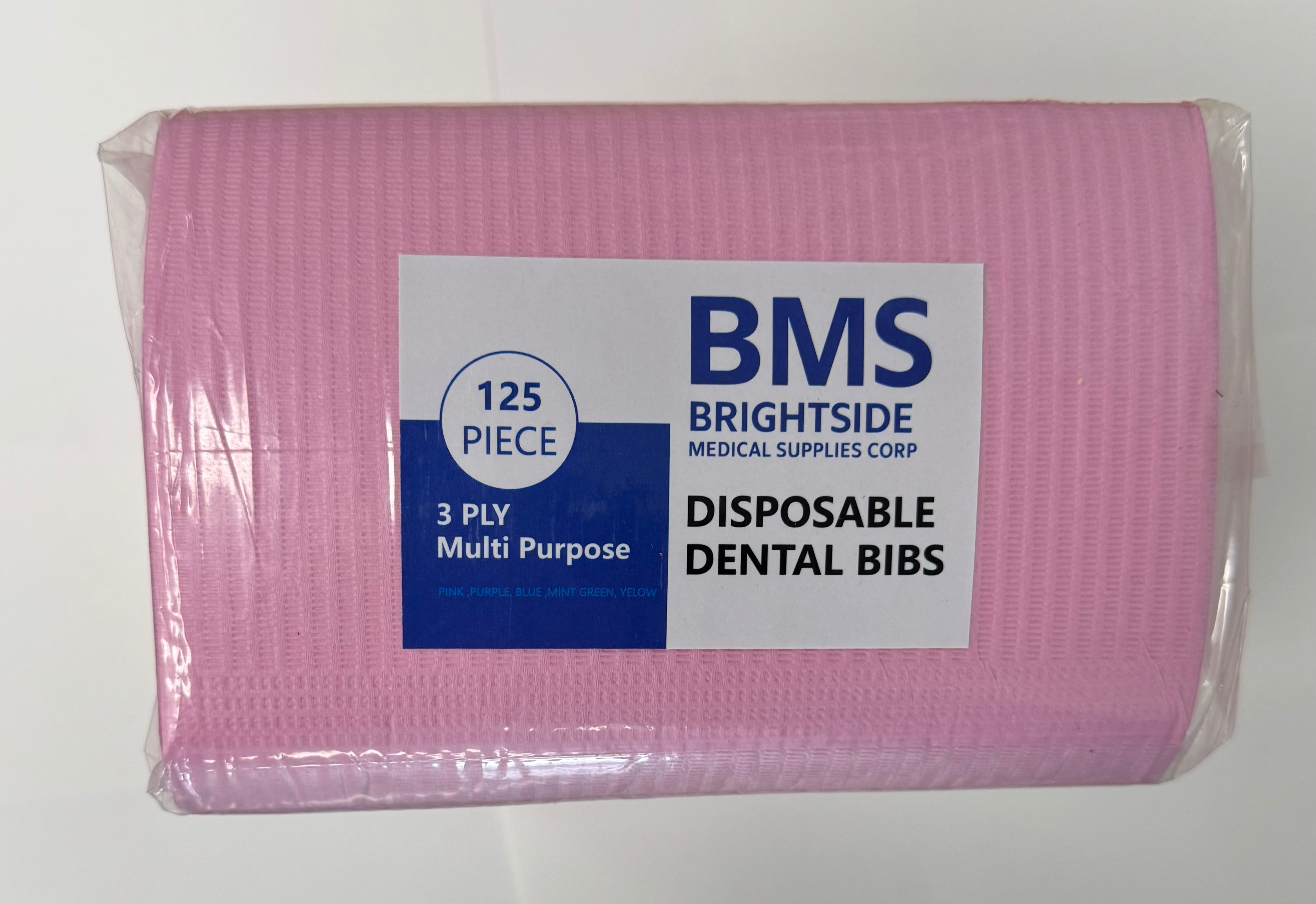 Patient Bibs 13″ × 18″ – 3-Ply Disposable (Case of 500)