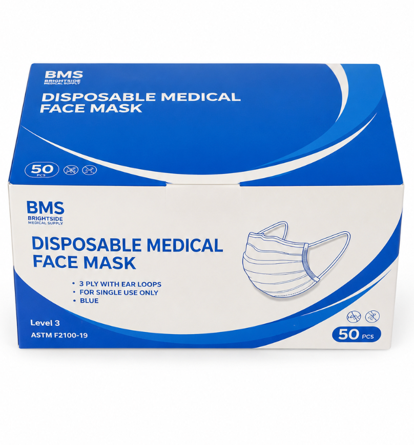 BMS-Disposable Surgical Earloop Face Masks ASTM Level 3