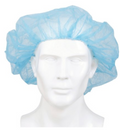 Bouffant Cap Blue Elastic Closure 100/Bx