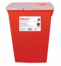 Sharps Container Red Base Horizontal Entry 18 Gallon