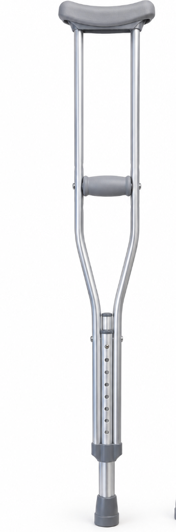 Adjustable Aluminum Underarm Crutches – Pair