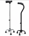 Adjustable Quad Cane – Four-Point Walking Support